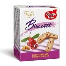 Product Code 372  BISCOTTI CRISPY COOKIES with CRANBERRY AND ALMOND - Gluten Free