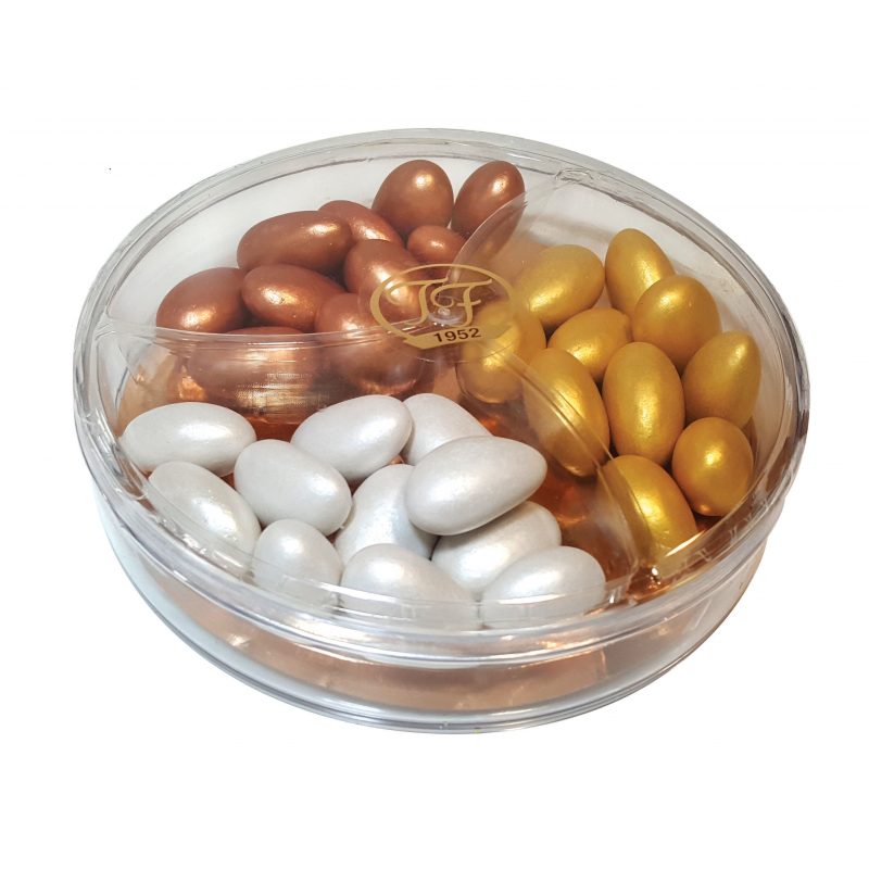 Product Code 1236 ASSORTED PEARL COLOURED ALMOND DRAGEES