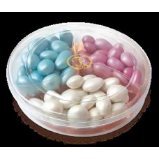Product Code 1239 ASSORTED COLOURED ALMOND PEARL DRAGEES - PINK / BLUE