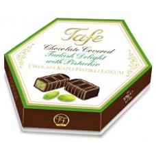 808 CHOCOLATE COVERED TURKISH.DELIGHT with PISTACHIO  175 gr
